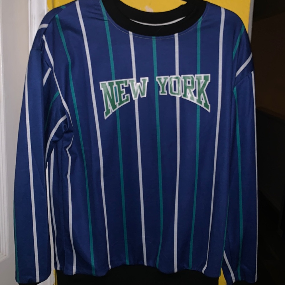 Vintage New York sweatshirt with stripes